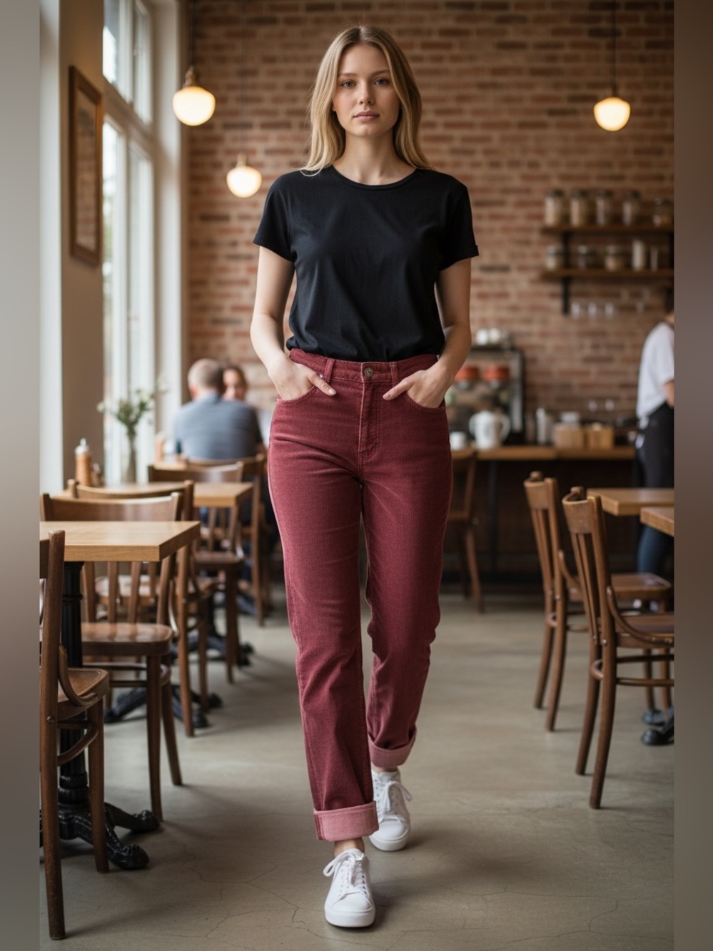 A. Smile gelati - VTG 80’s corduroy pants in a rust-red